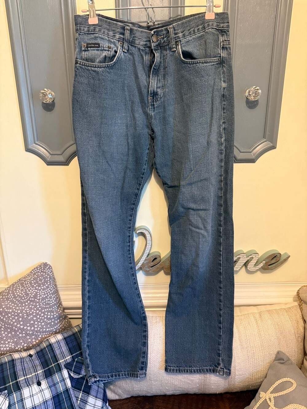Calvin Klein Jeans Relaxed Straight Blue Denim Jeans